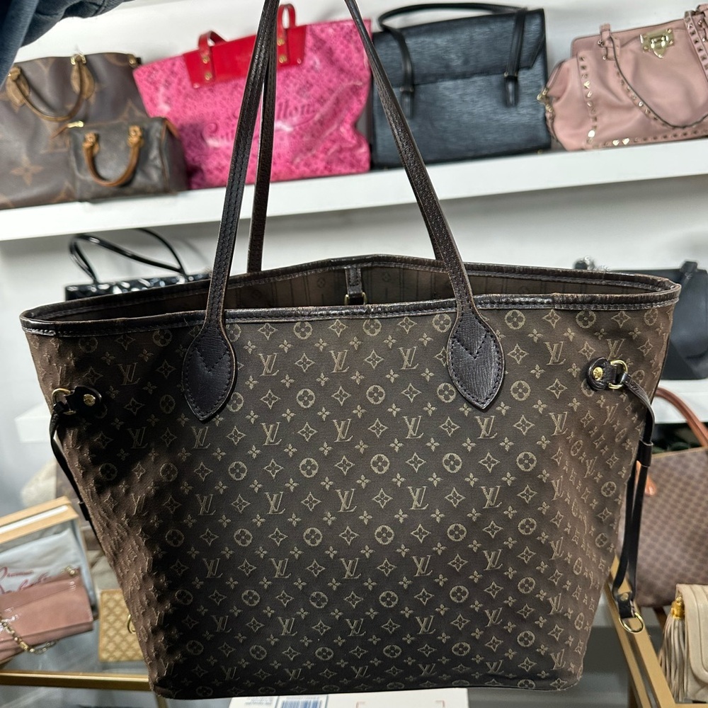 LV Choco Denim Neverfull